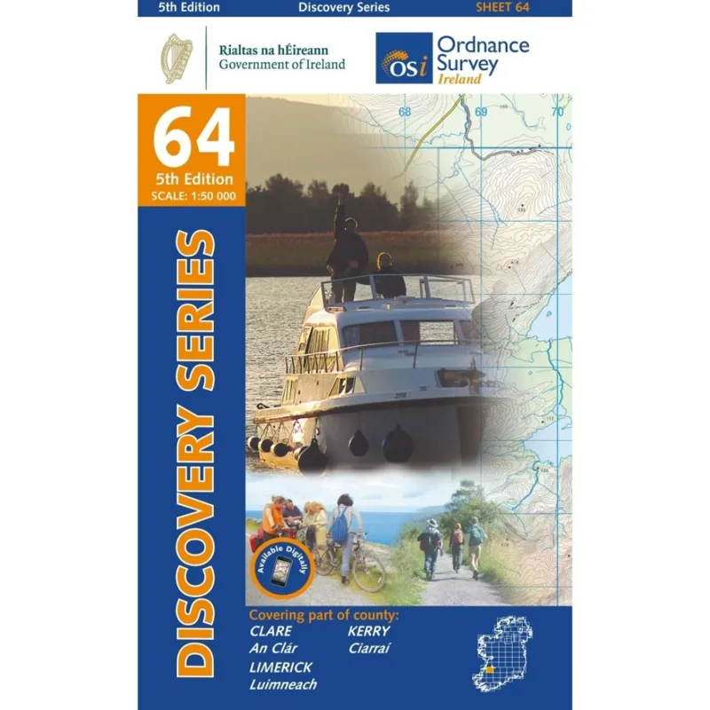 OSI Discovery Series Sheet 64 Clare Kerry Limerick 5th Edition 2020